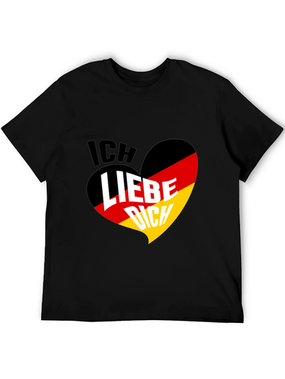 Ich Liebe Dich Germany Flag Heart T-Shirt