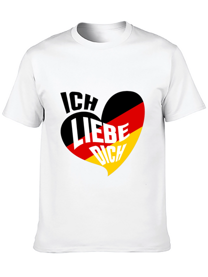 Ich Liebe Dich Germany Flag Heart T-Shirt