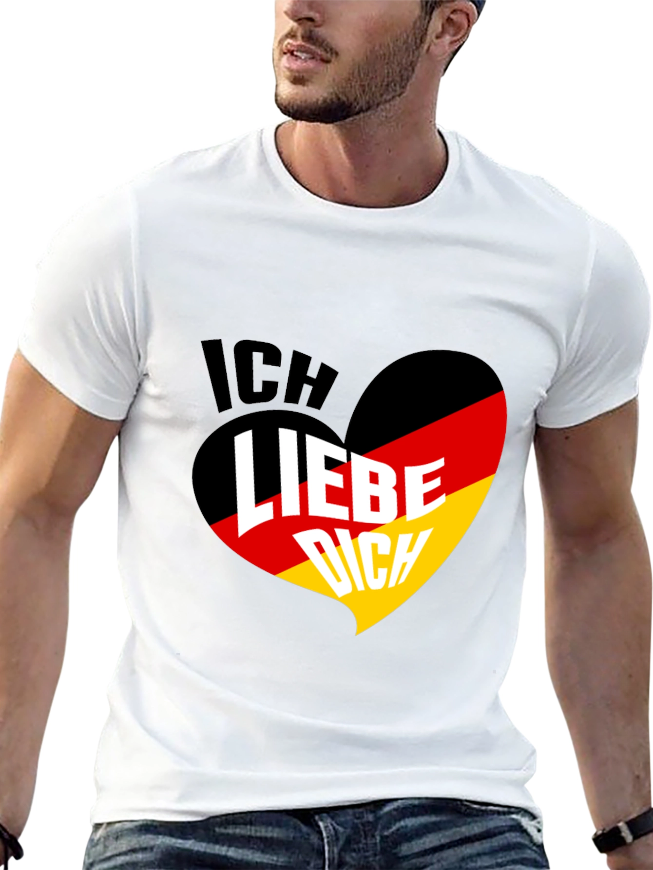 Ich Liebe Dich Germany Flag Heart T-Shirt