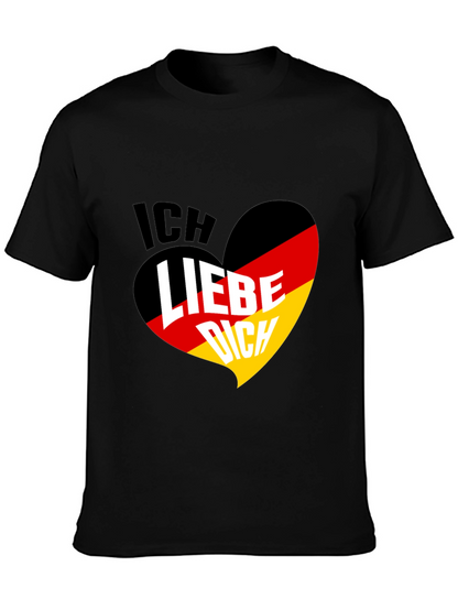 Ich Liebe Dich Germany Flag Heart T-Shirt