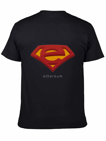 Ethereum Superman Logo T-Shirt - Black