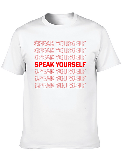 Speak Yourself Graphic Tee - Black