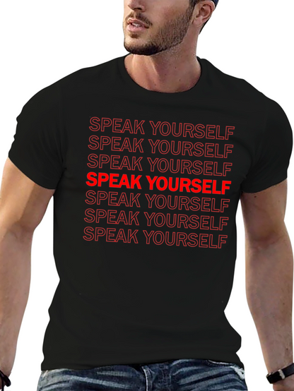 Speak Yourself Graphic Tee - Black