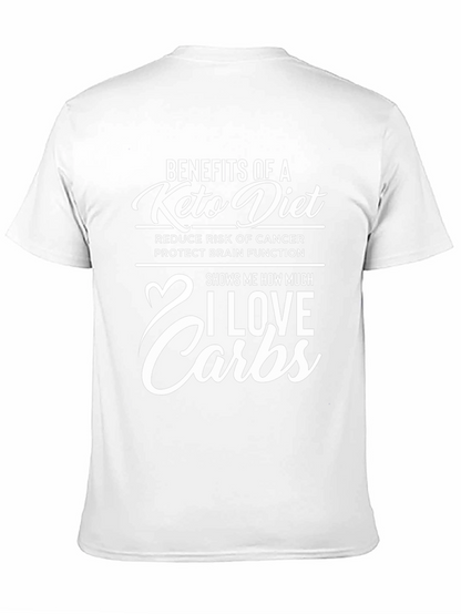 Funny Keto Diet T-Shirt - I Love Carbs!