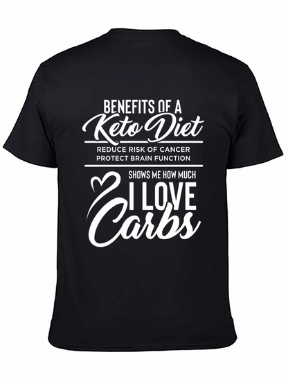 Funny Keto Diet T-Shirt - I Love Carbs!