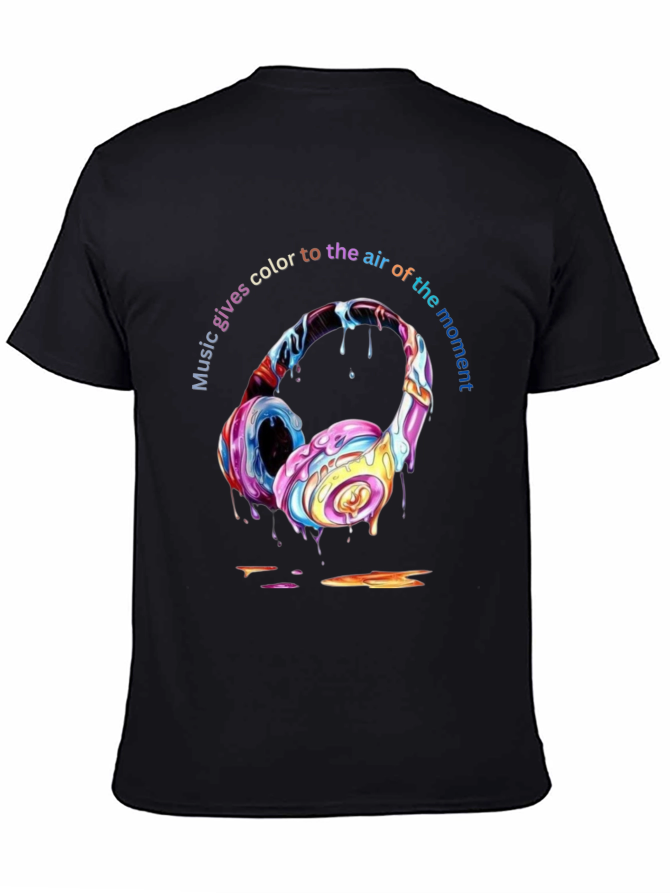 Colorful Music Headphones T-Shirt