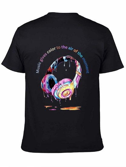 Colorful Music Headphones T-Shirt