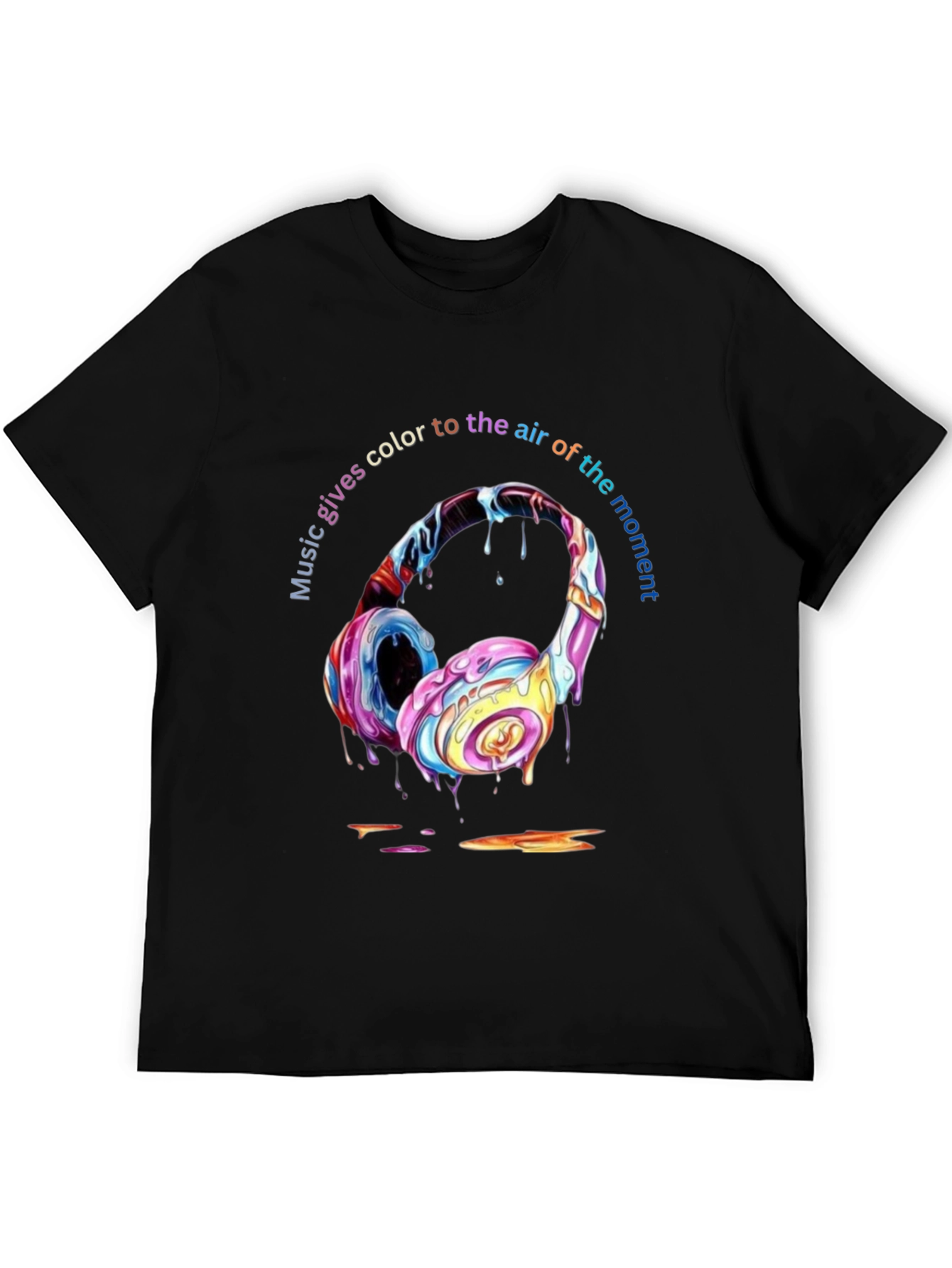 Colorful Music Headphones T-Shirt