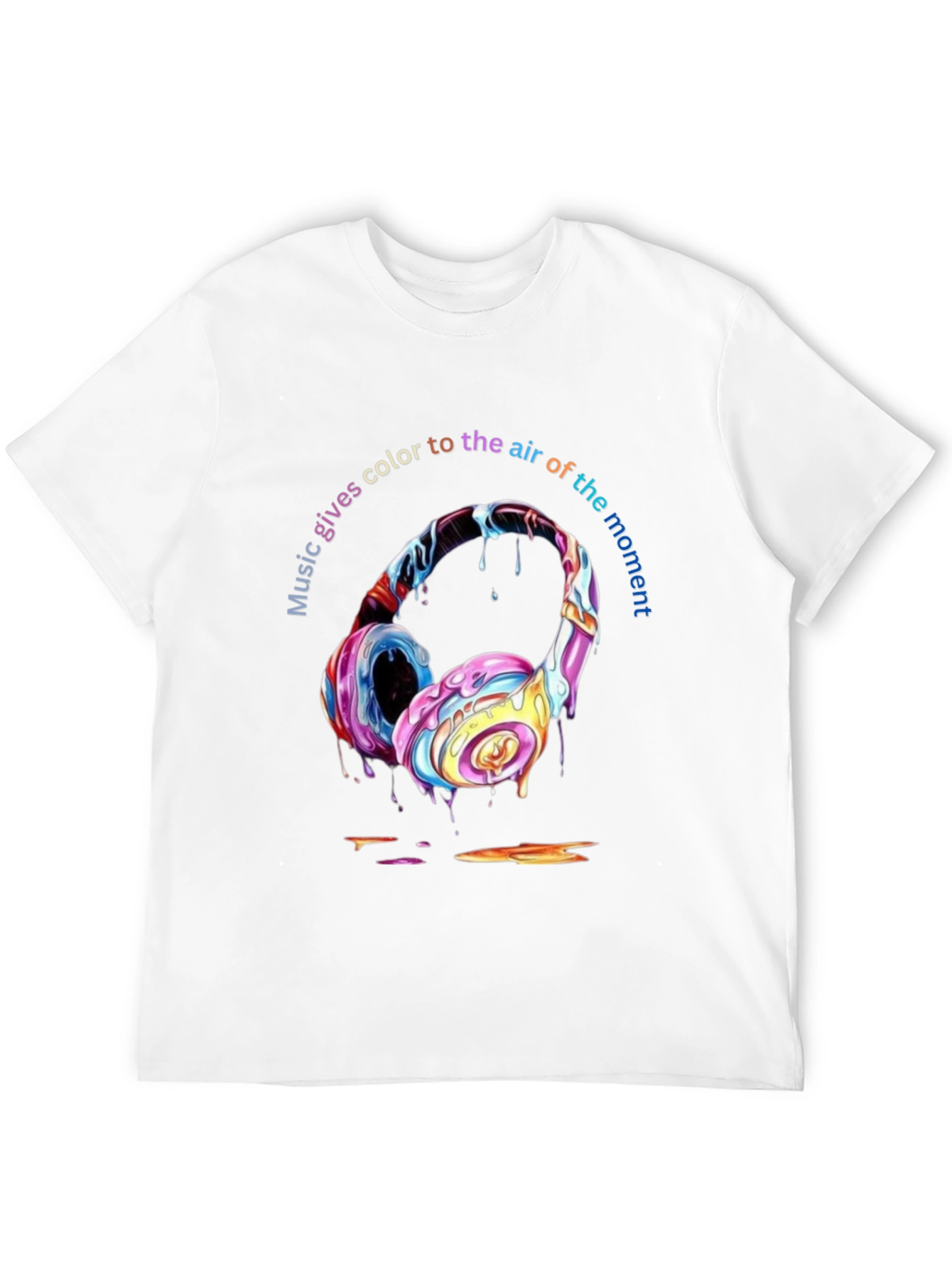 Colorful Music Headphones T-Shirt