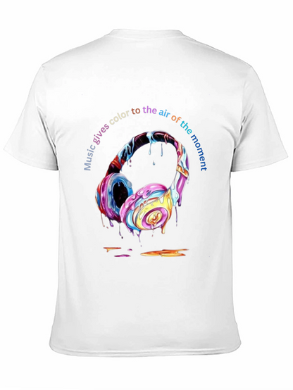 Colorful Music Headphones T-Shirt