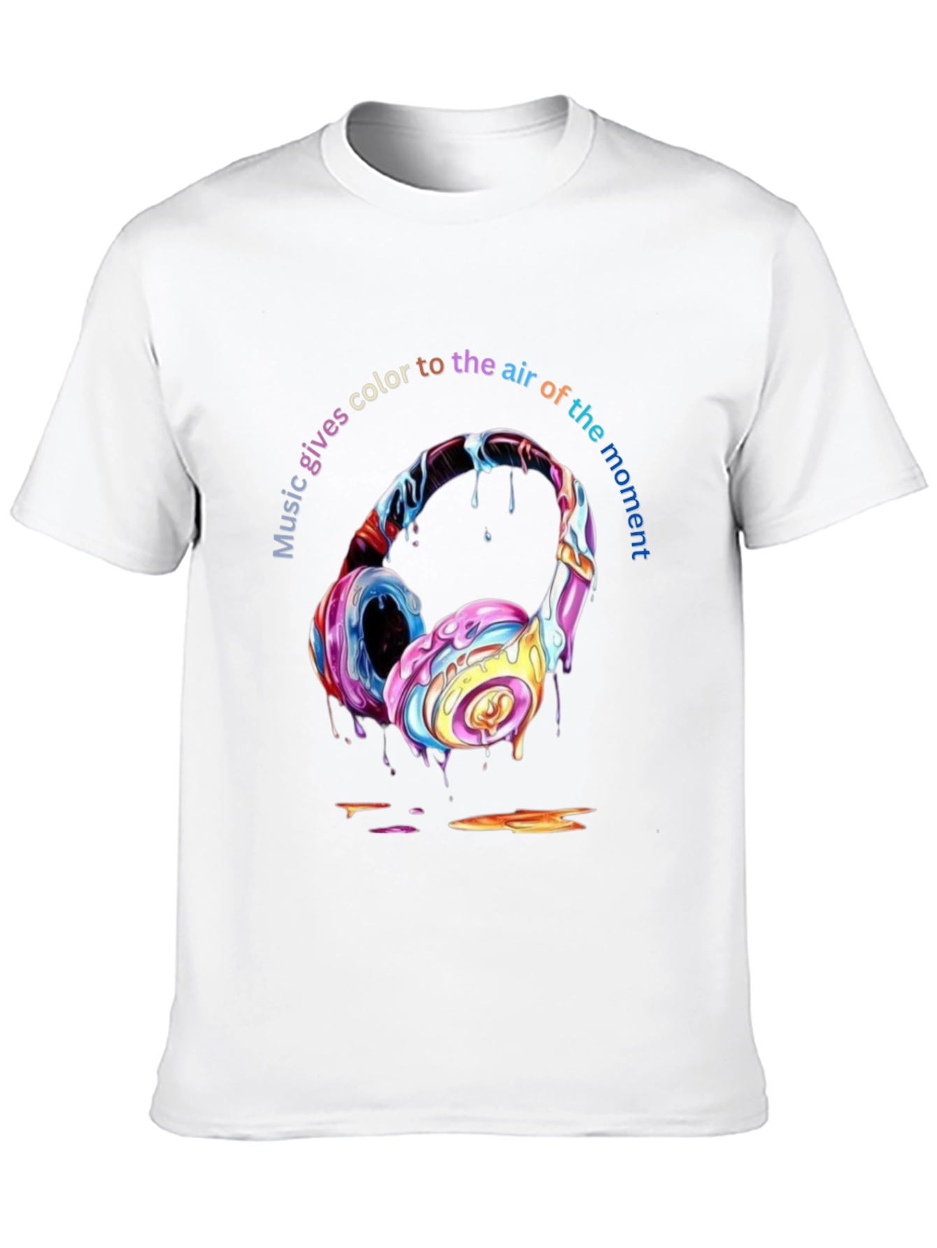 Colorful Music Headphones T-Shirt