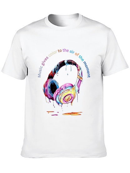 Colorful Music Headphones T-Shirt