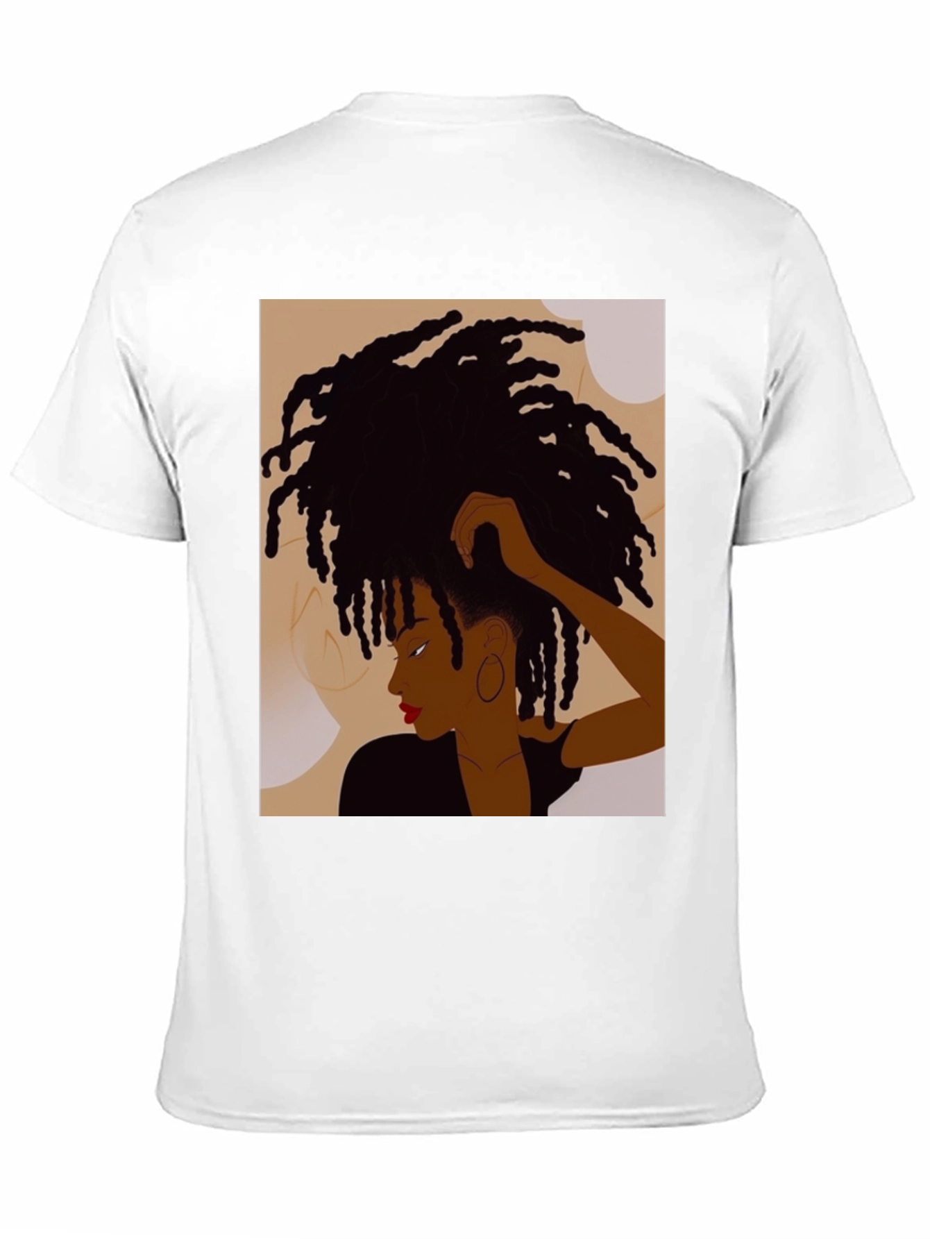 Afro Art Black Tee - Stylish Graphic Print