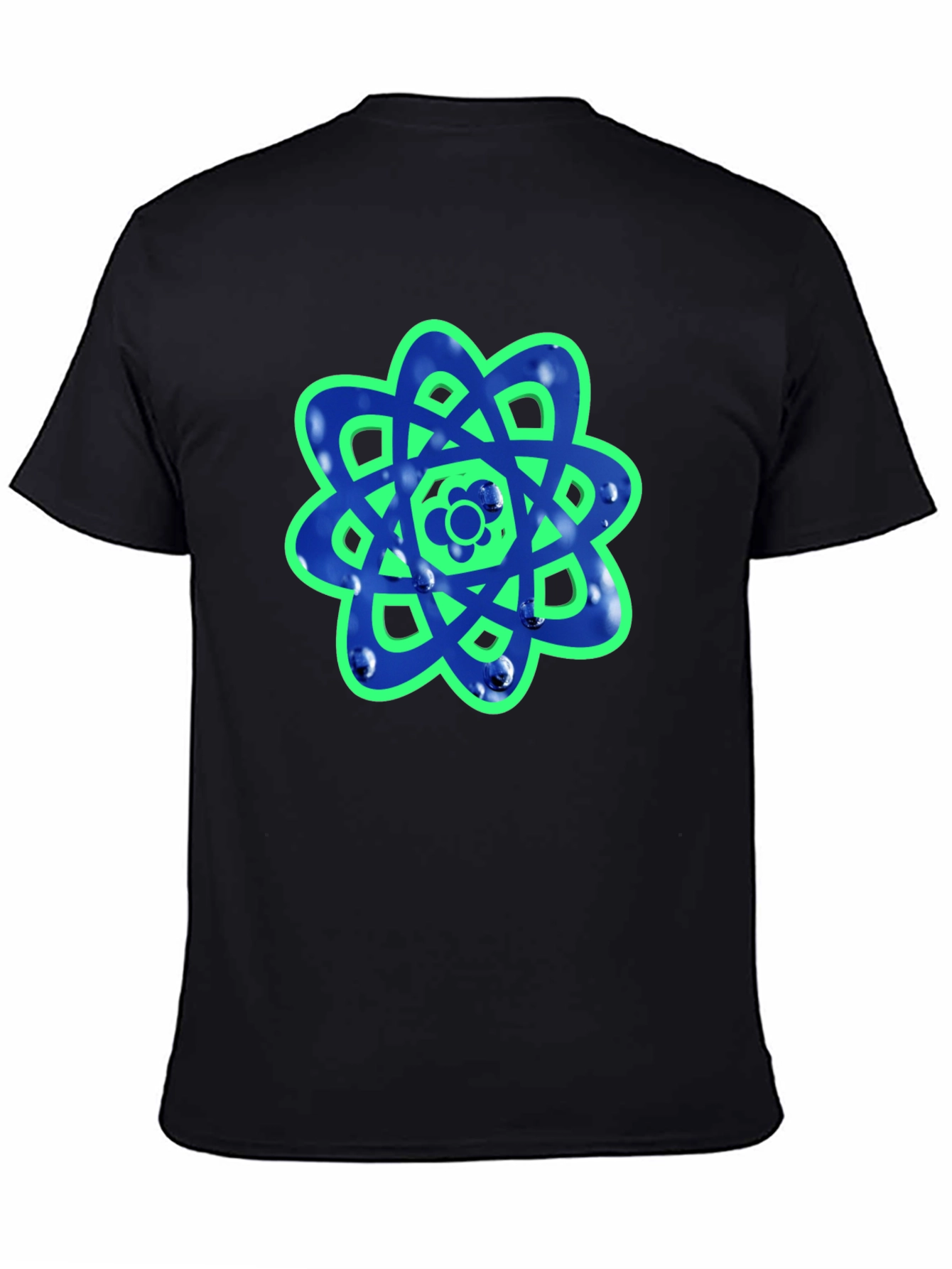 Geometric Flower Graphic Tee - Casual Style