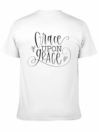 Grace Upon Grace Black T-Shirt Christian Religious Tee