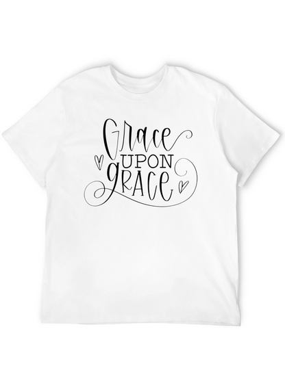 Grace Upon Grace Black T-Shirt Christian Religious Tee