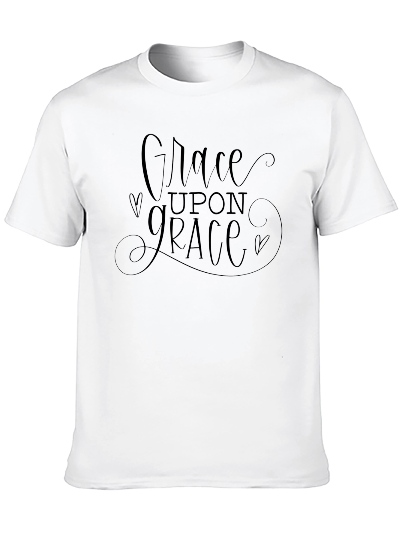Grace Upon Grace Black T-Shirt Christian Religious Tee