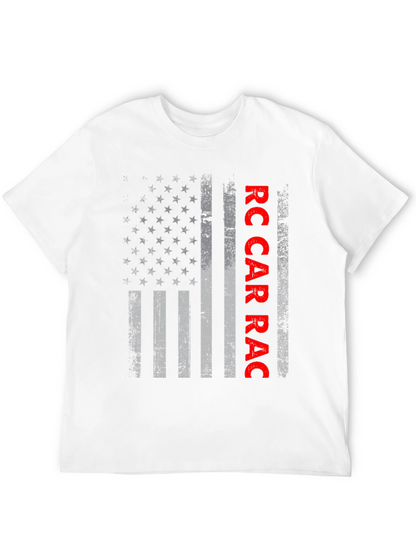 RC Car Race USA Flag Graphic Tee