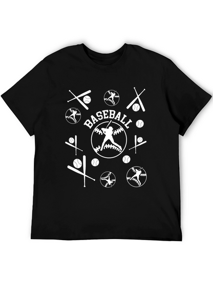 Baseball Graphic Tee Shirt Black