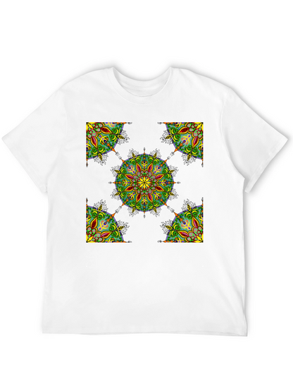 Black Mandala Print T-Shirt