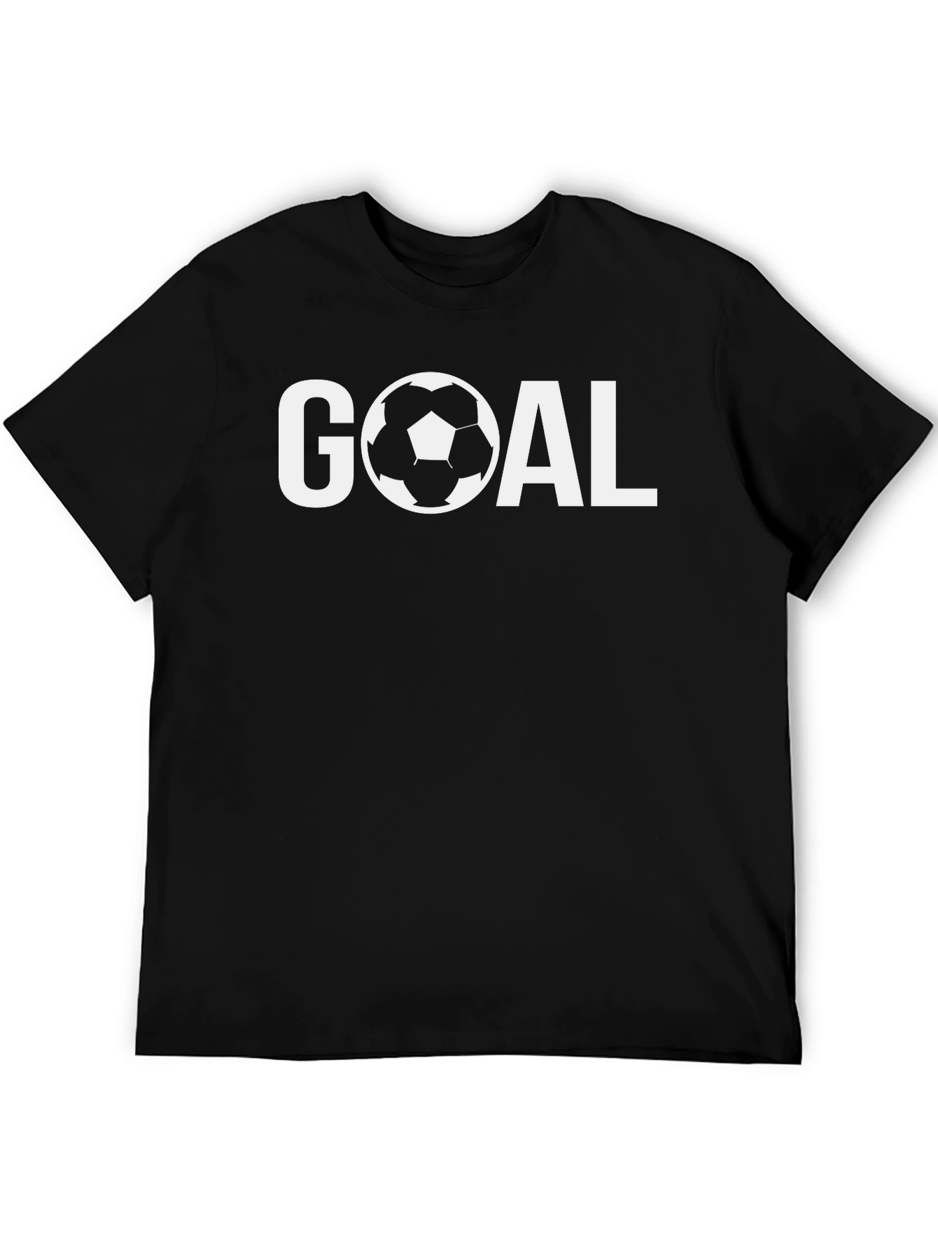 Goal Soccer T-Shirt - Black Short Sleeve