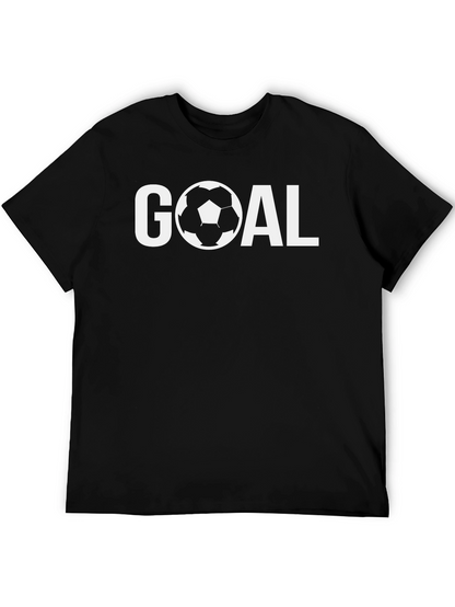 Goal Soccer T-Shirt - Black Short Sleeve