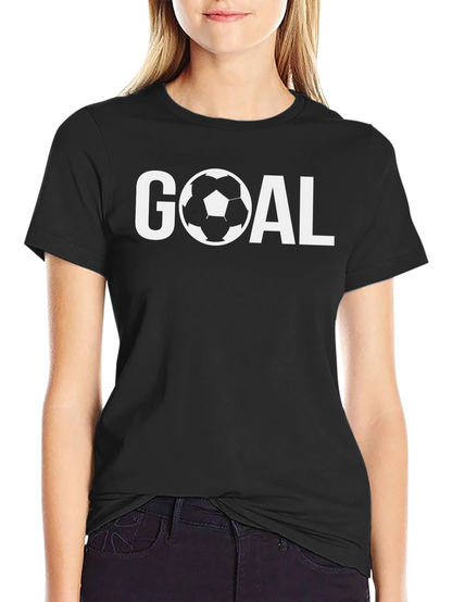Goal Soccer T-Shirt - Black Short Sleeve