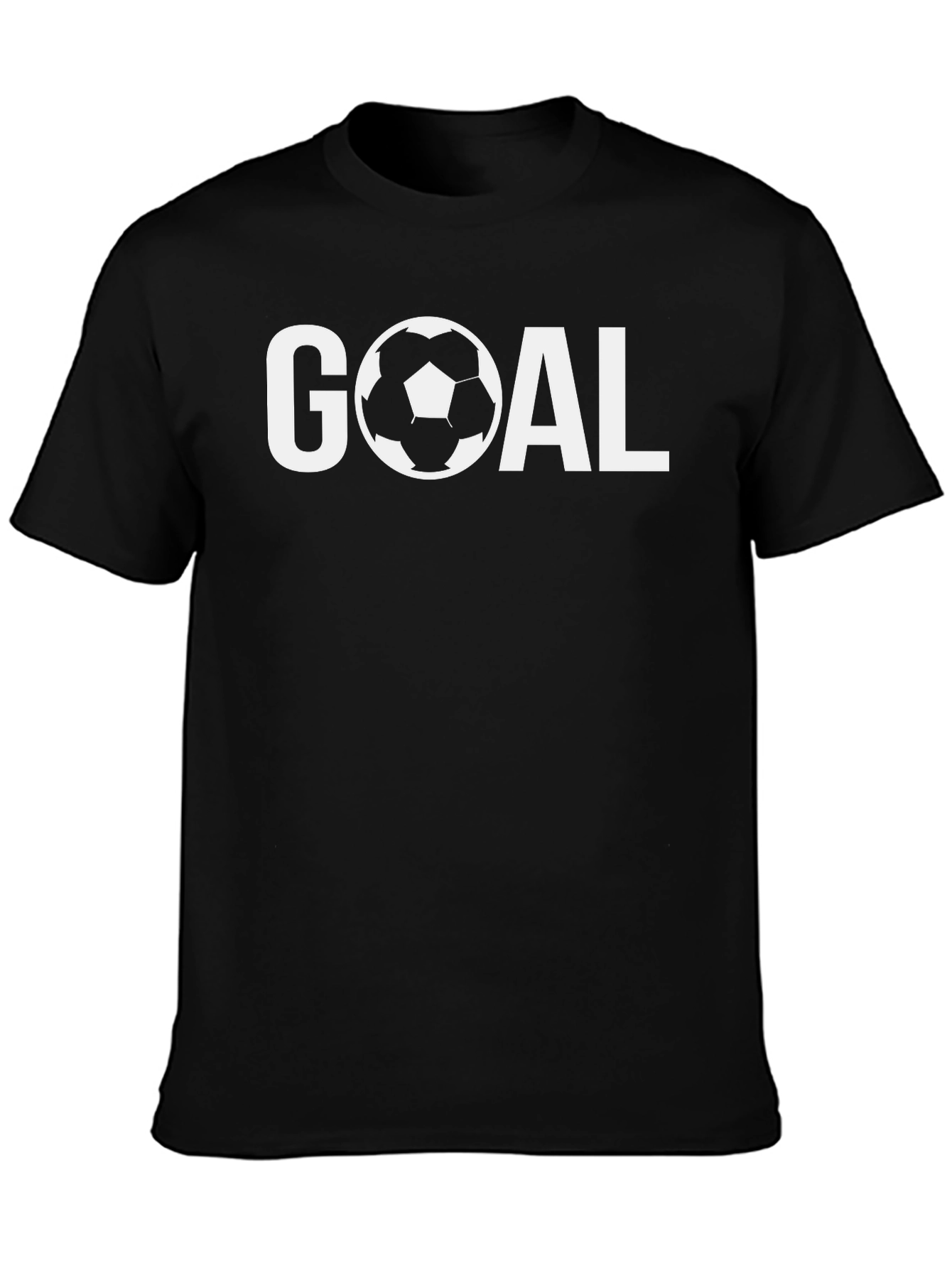 Goal Soccer T-Shirt - Black Short Sleeve