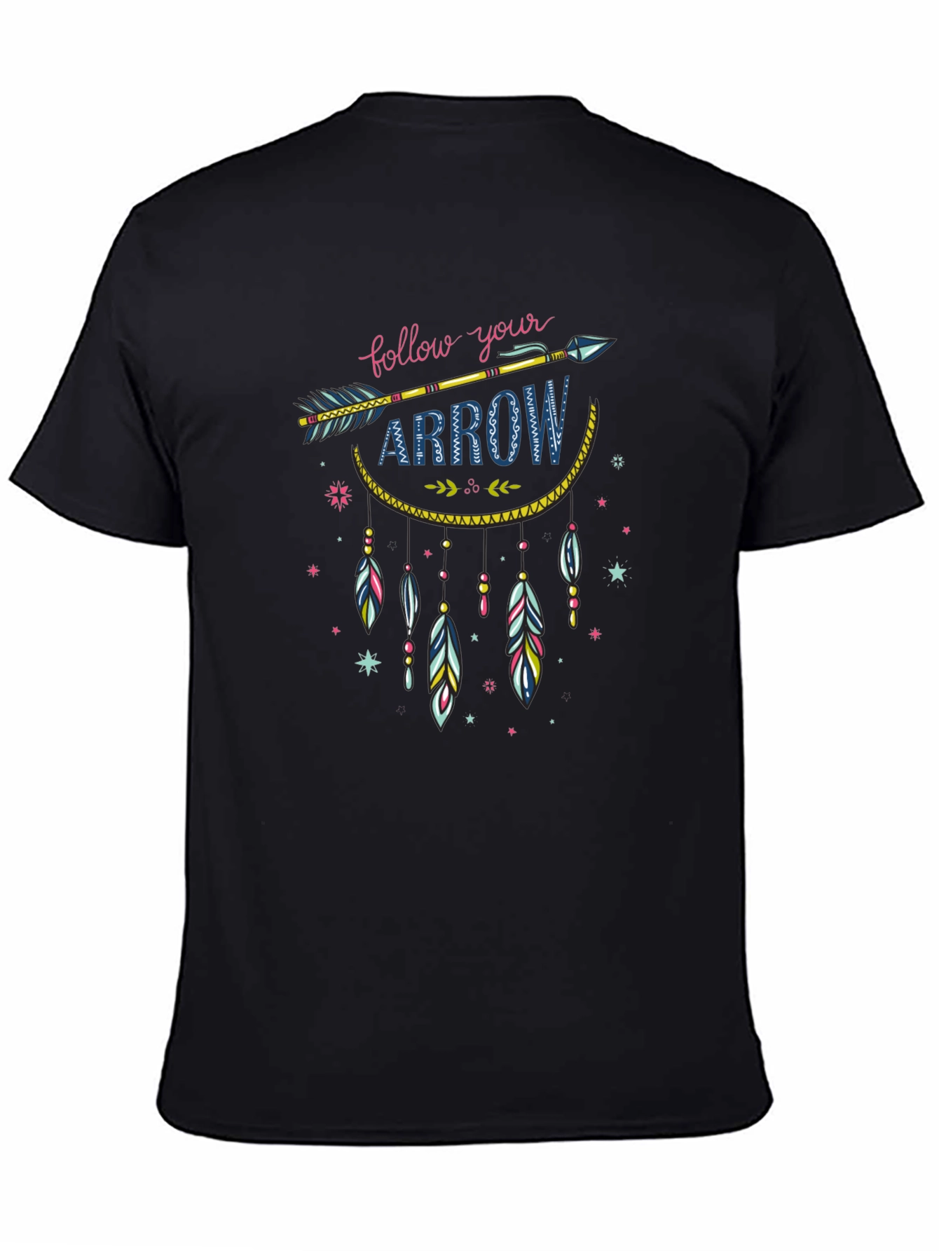 Follow Your Arrow Graphic T-Shirt - Black