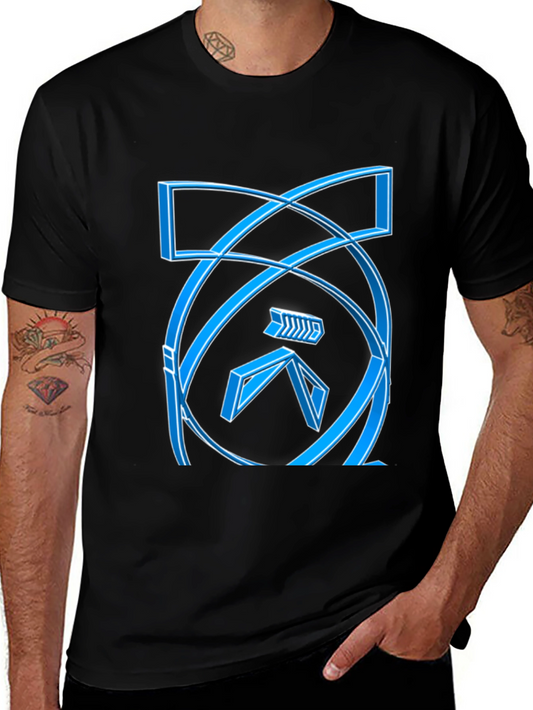 Abstract Graphic Tee - Mens Black Short Sleeve T-Shirt