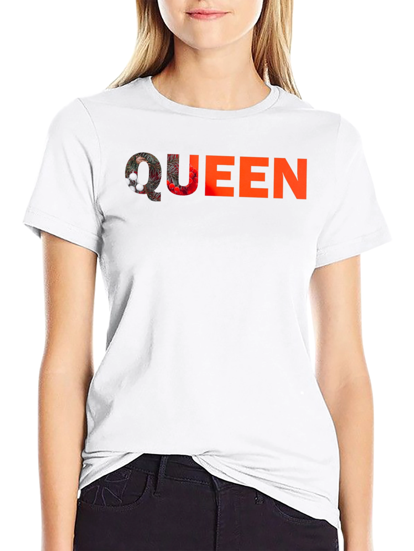 Queen Graphic Print Black T-Shirt