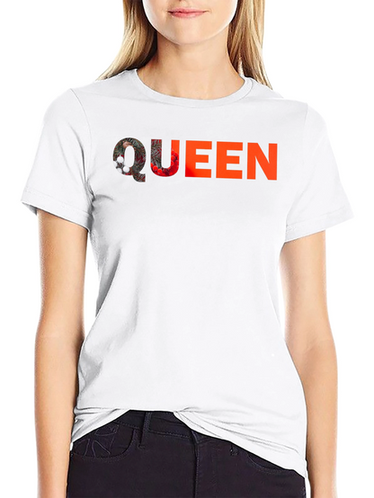 Queen Graphic Print Black T-Shirt