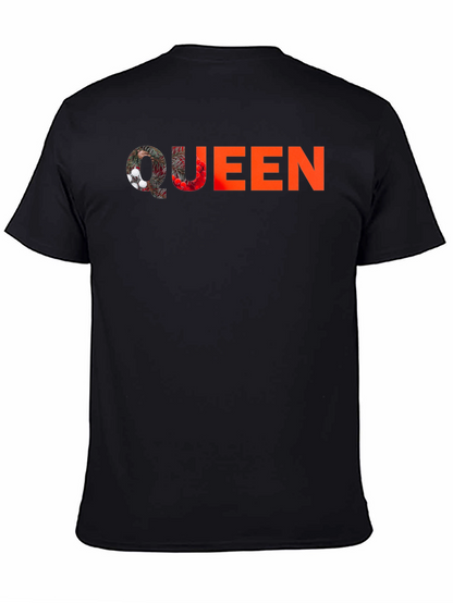 Queen Graphic Print Black T-Shirt