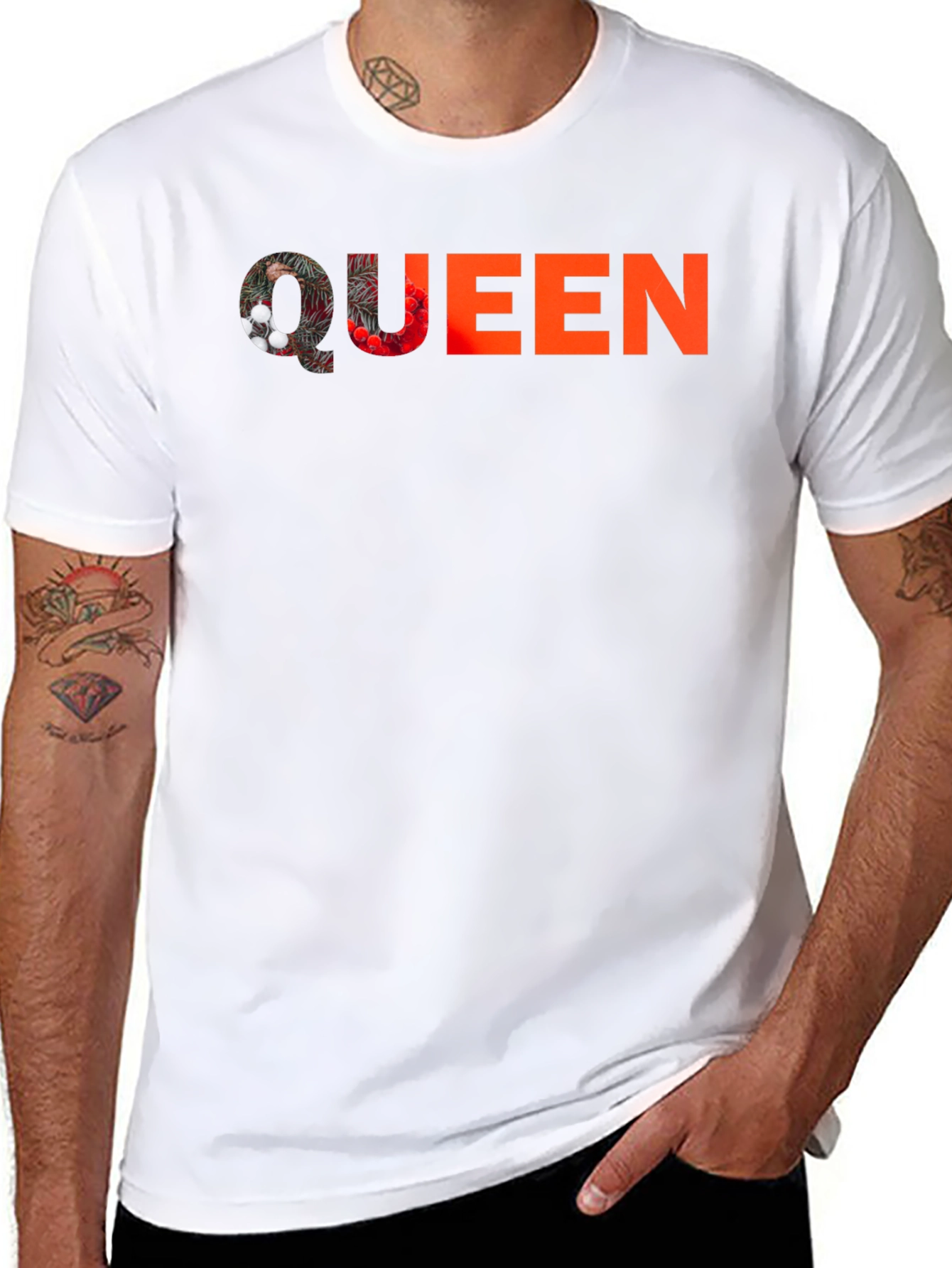 Queen Graphic Print Black T-Shirt