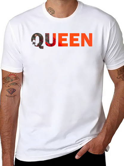 Queen Graphic Print Black T-Shirt