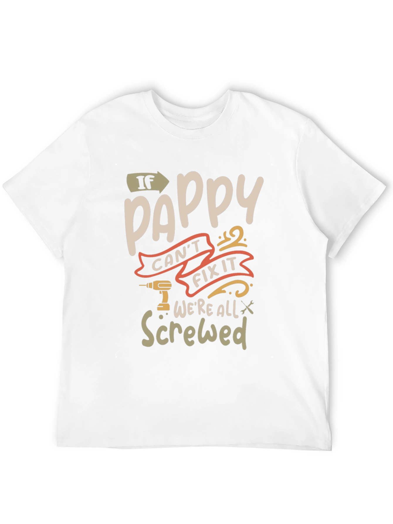 Pappy Fix It Graphic T-Shirt - Funny Grandpa Tee