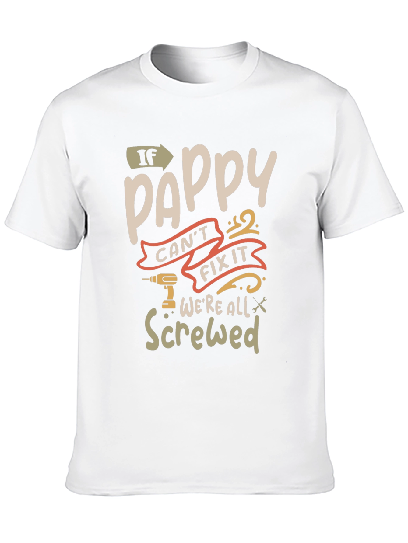 Pappy Fix It Graphic T-Shirt - Funny Grandpa Tee
