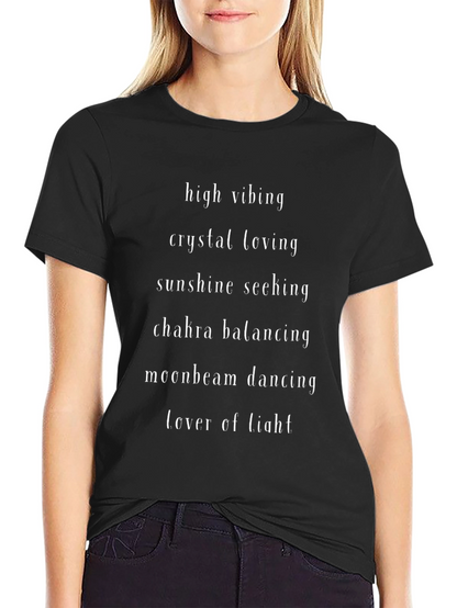 High Vibing Graphic Tee - Crystal Lover Shirt