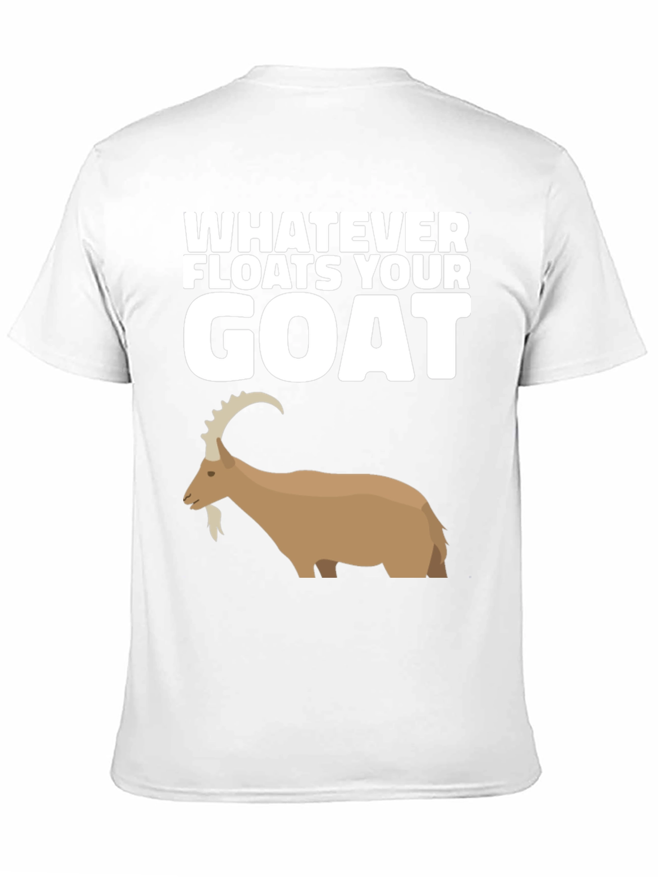Whatever Floats Your Goat Black T-Shirt