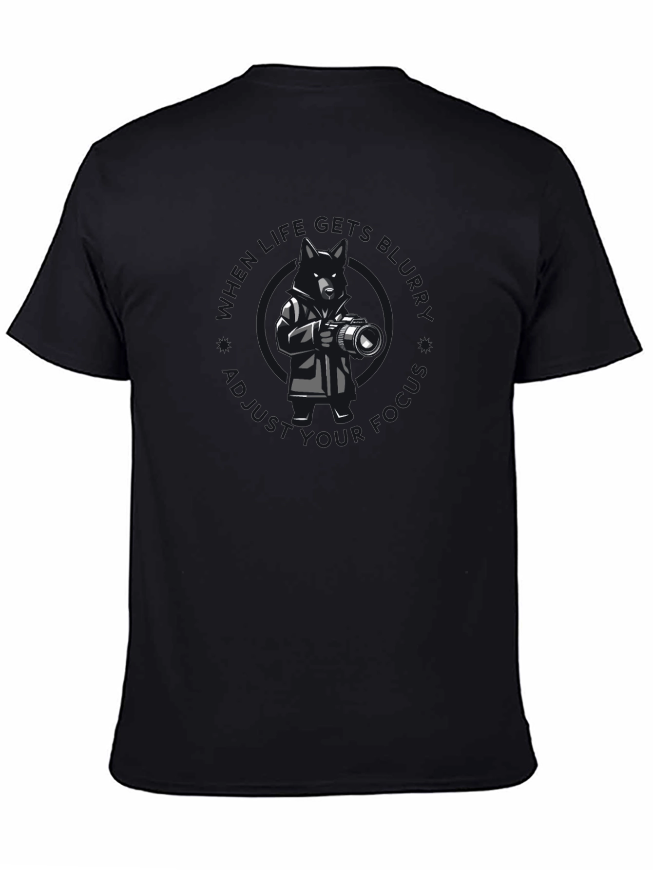 Photographer Dog Graphic T-Shirt