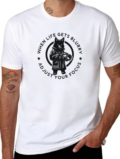 Photographer Dog Graphic T-Shirt