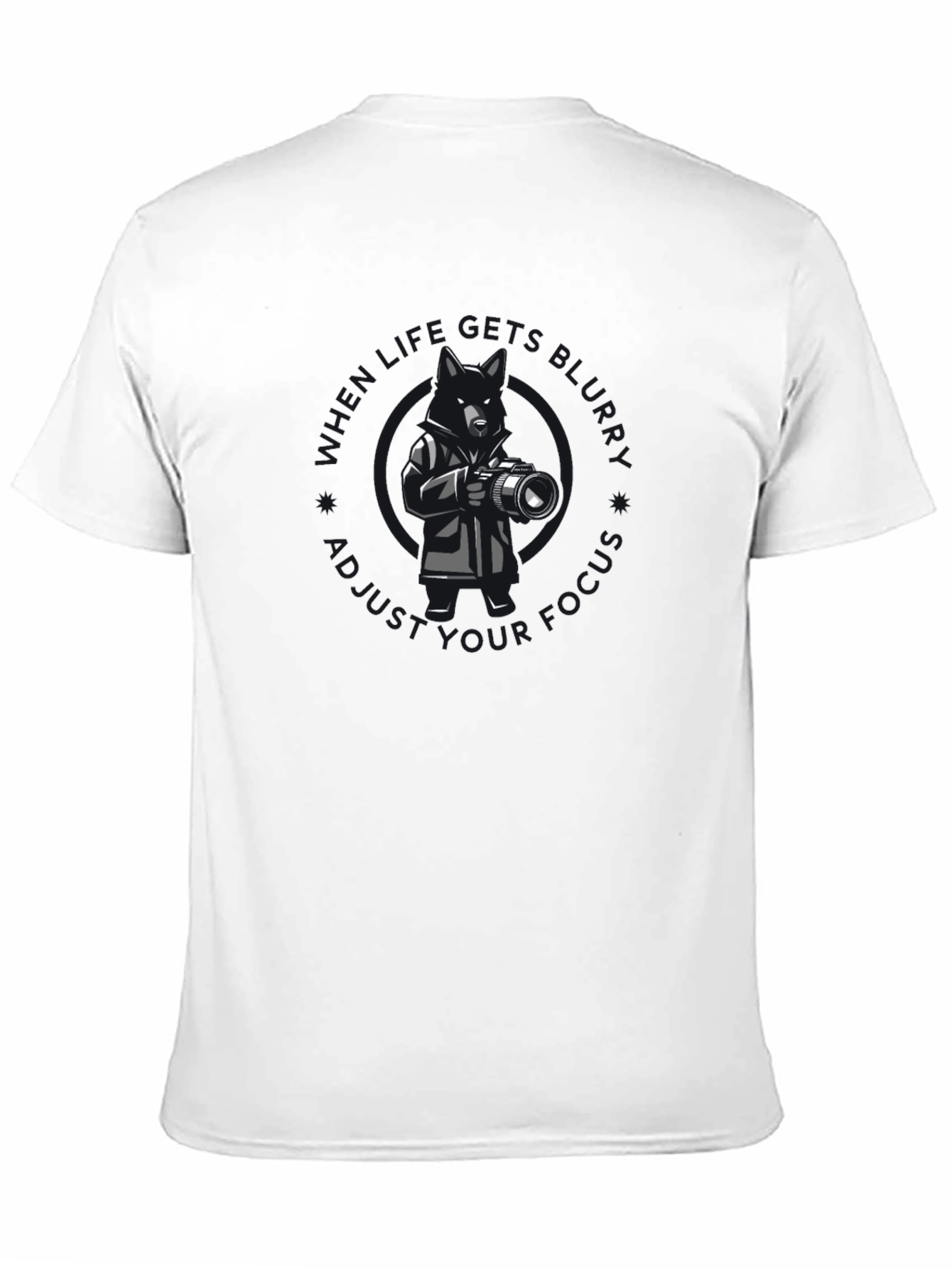 Photographer Dog Graphic T-Shirt