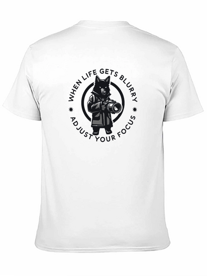 Photographer Dog Graphic T-Shirt