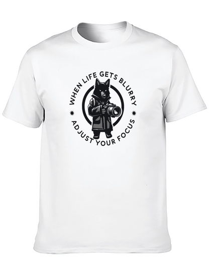 Photographer Dog Graphic T-Shirt