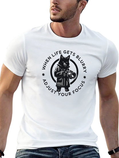 Photographer Dog Graphic T-Shirt
