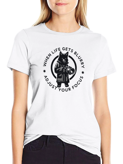 Photographer Dog Graphic T-Shirt