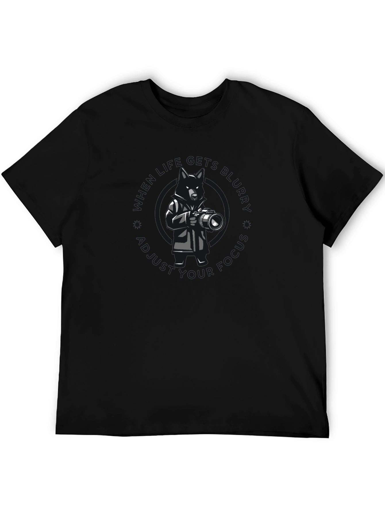 Photographer Dog Graphic T-Shirt