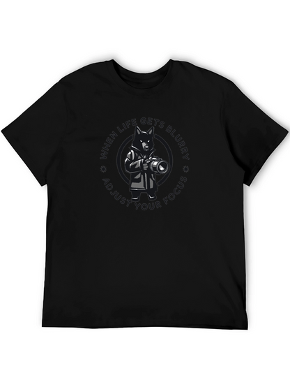 Photographer Dog Graphic T-Shirt