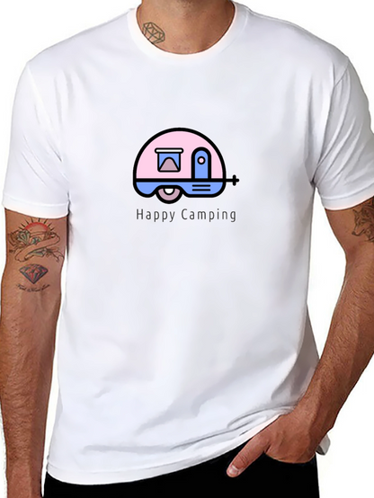 Happy Camping Graphic T-Shirt