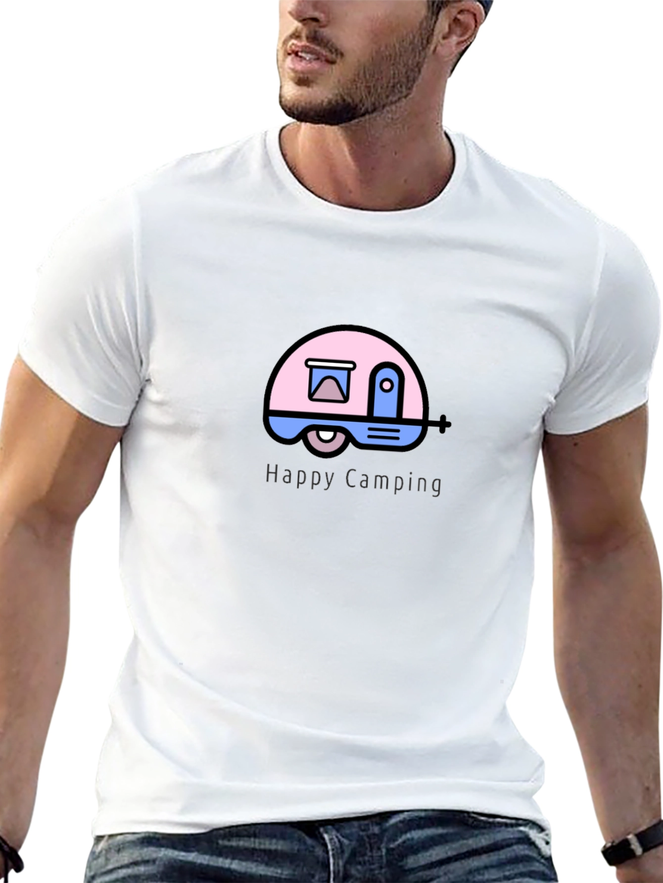 Happy Camping Graphic T-Shirt